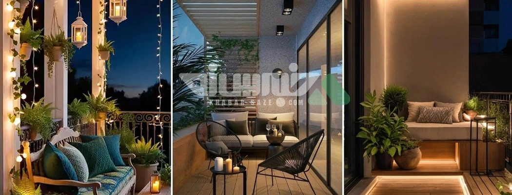 نورپردازی خلاقانه: جادوی نور در بالکن شما