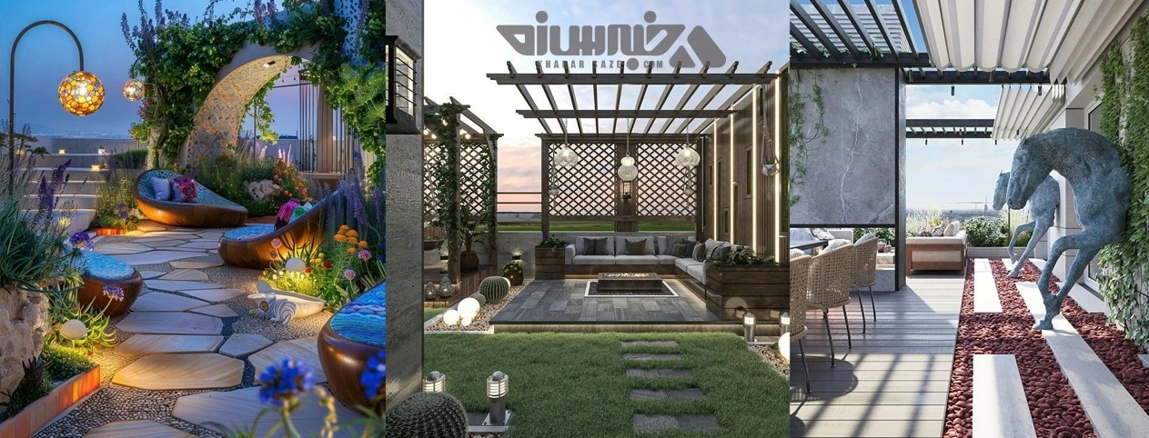 ایدههایی خلاقانه برای کف روف گاردن